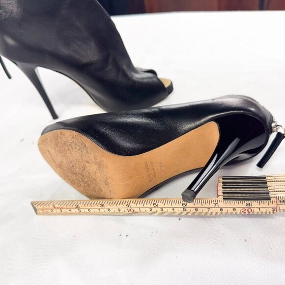 vero cuoio giuseppe zanotti design BOOTS WITH ZIP UP BACK SIZE 38 - Picture 6 of 7